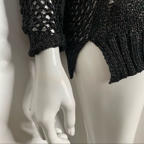 Loose Crochet Knit Sparkle Sweater XS - Picture 11 of 13